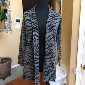 NEIMAN MARCUS COLLECTION Open-Front Open-Front Sweater